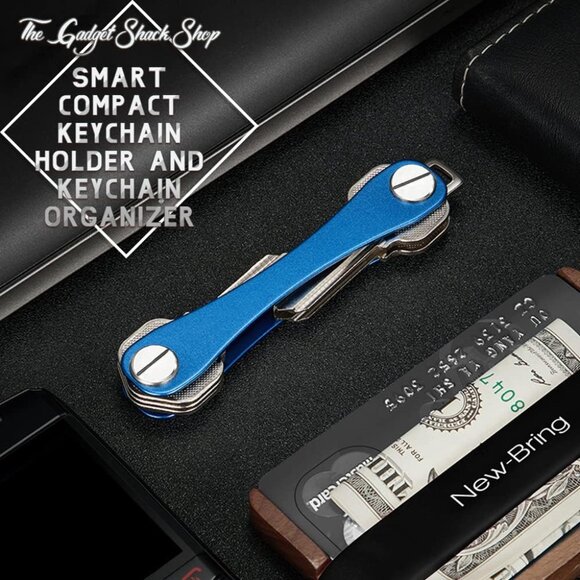 🆕 Men Red Smart Compact Keychain Holder Organizer Ensuring Silent Experience - Picture 5 of 7